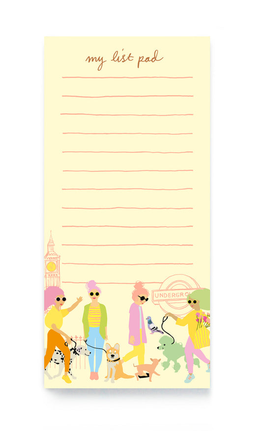 Dog Walkers Magnetic List Notepad