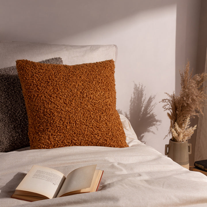 Boucle Textured Cushion | Ginger