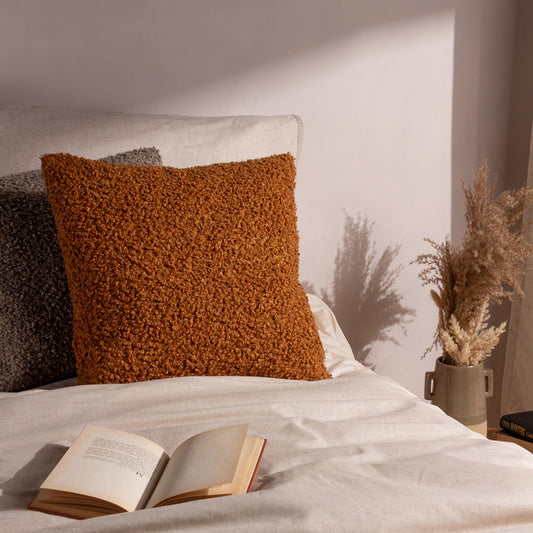 Boucle Textured Cushion | Ginger