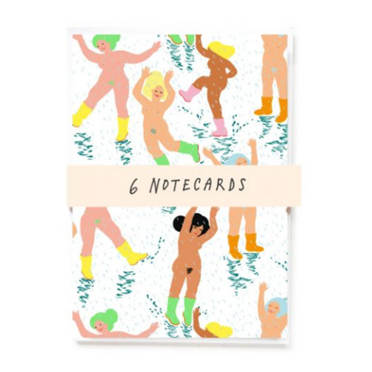 Nudies In The Rain Notecards | Pack of 6
