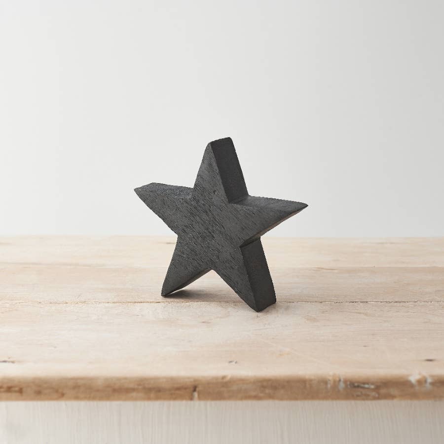 Black Wooden Star | Various Sizes