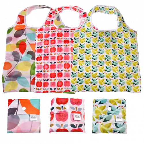 Foldable Recycled Shopper Bag | Assorted Designs