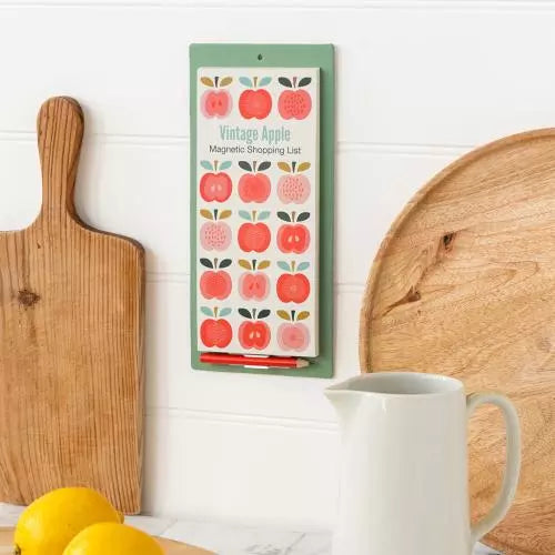 Vintage Apple Magnetic Shopping List Notepad