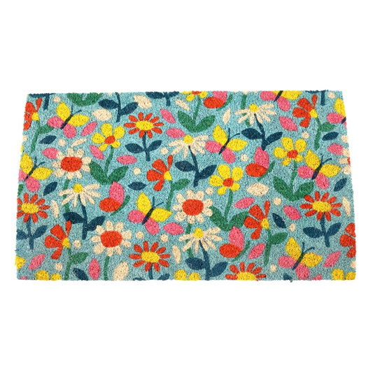 Butterfly Garden Coir Doormat