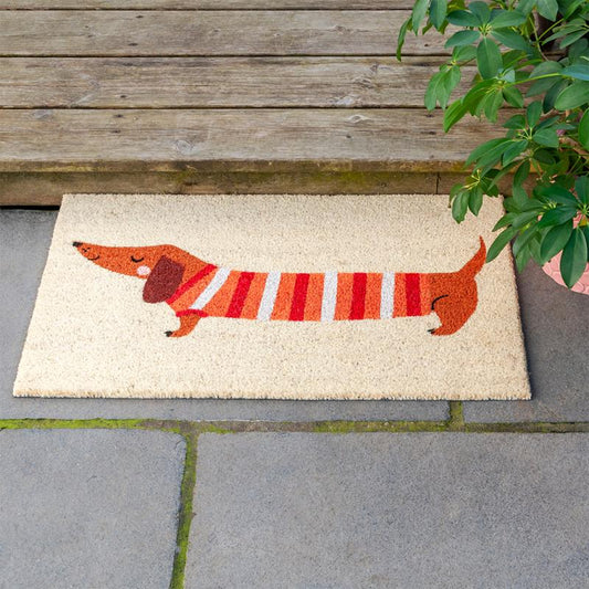 Sausage Dog Coir Doormat