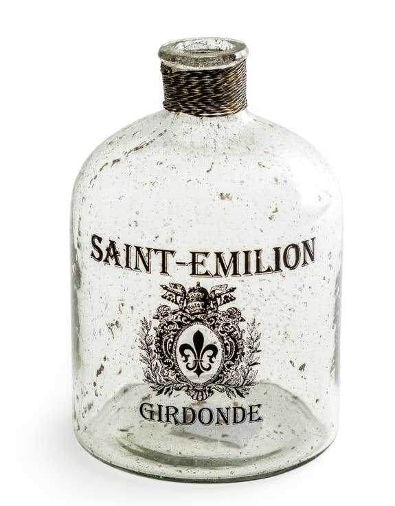 Bubbled Glass "Saint Emilion" Bottle / Vase