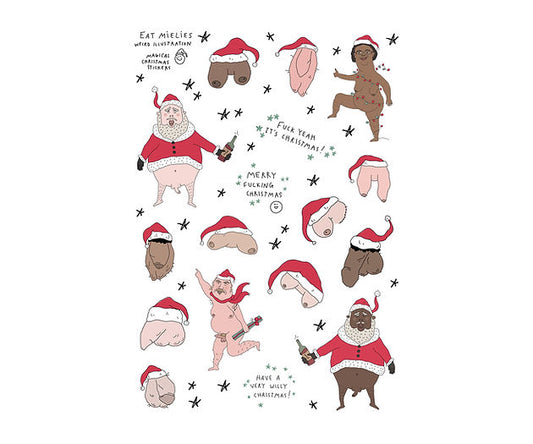 Sassy Christmas A5 Sticker Sheet