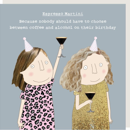 Espresso Martini Birthday Card