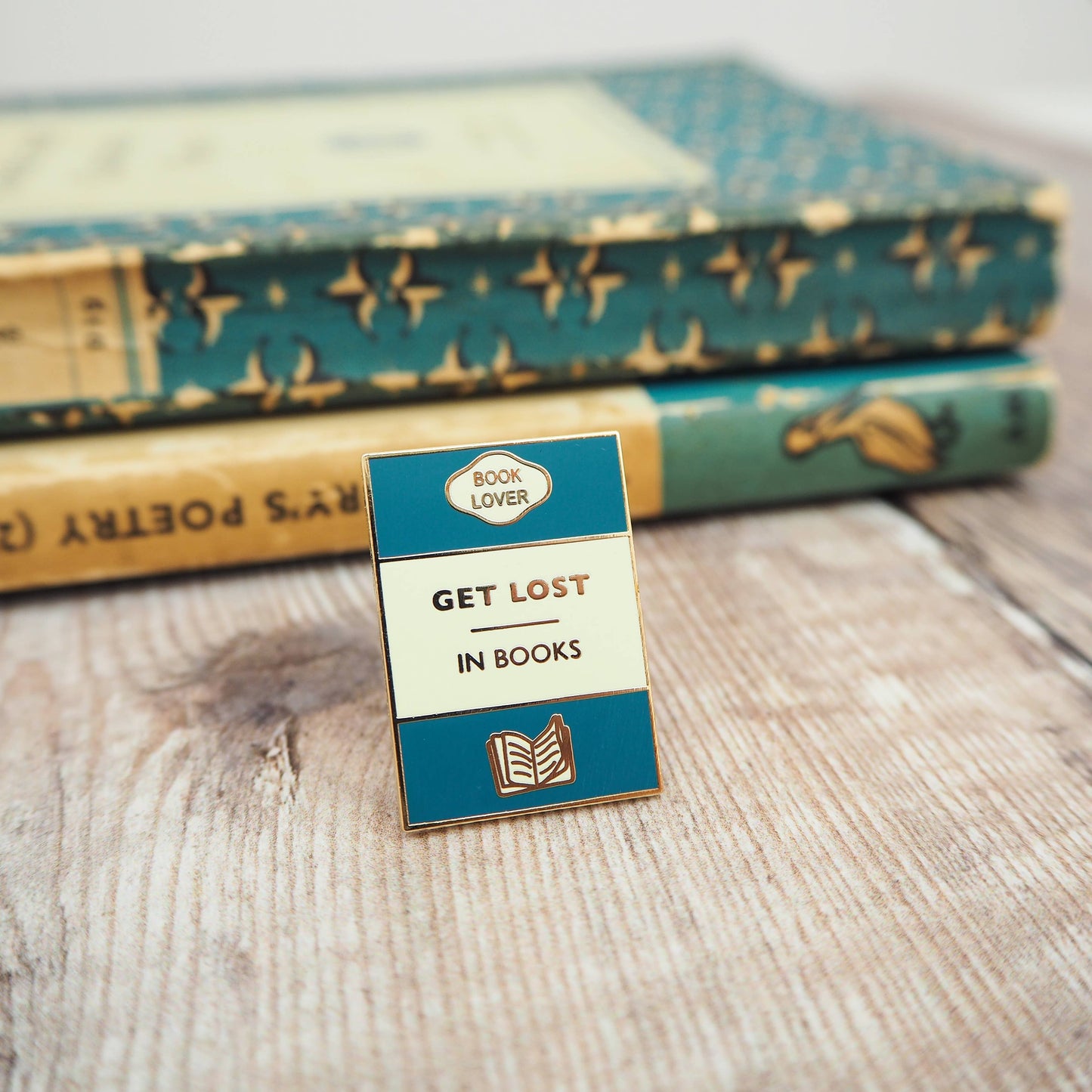 Get Lost In Books Enamel Pin Badge