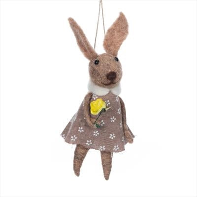 Hanging Wool Easter Bunny | Two Styles