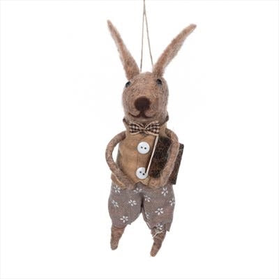 Hanging Wool Easter Bunny | Two Styles