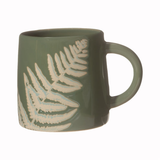 Ceramic Green Fern Mug