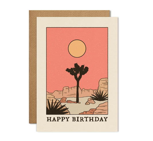 Sunset Happy Birthday Card