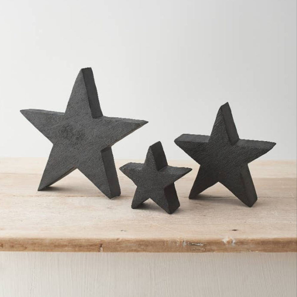 Black Wooden Star | Various Sizes