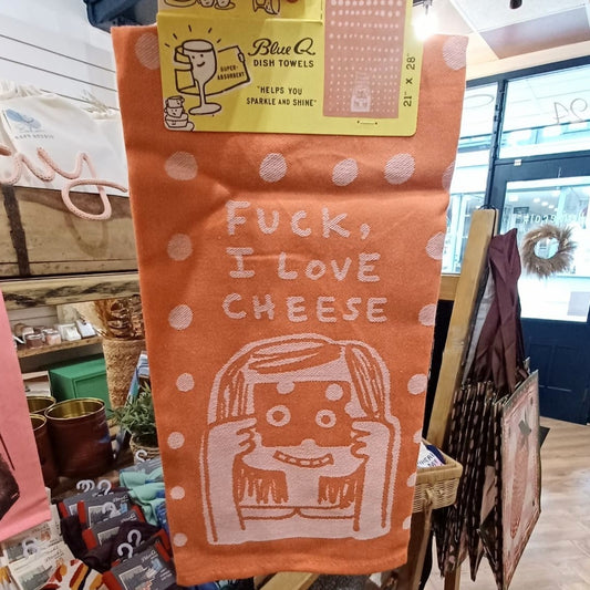 Fuck, I Love Cheese Tea Towel