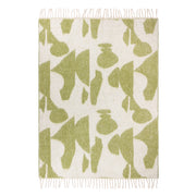 Milo Fringed Throw | Olive Green