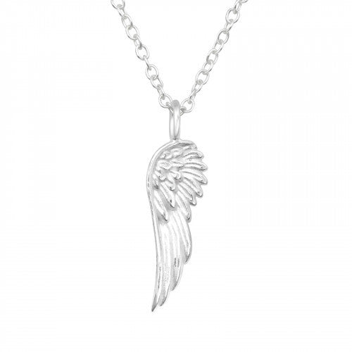 Angel Wing Sterling Silver Necklace