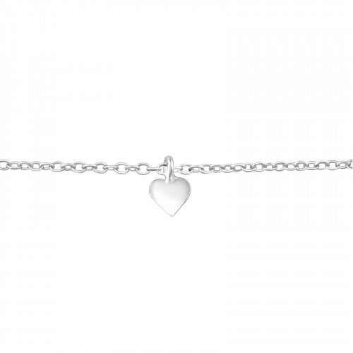 Heart Sterling Silver Bracelet