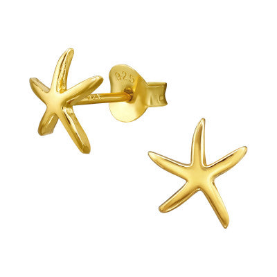 3010G Gold-Plated Sterling Silver Ear Studs | Various Styles