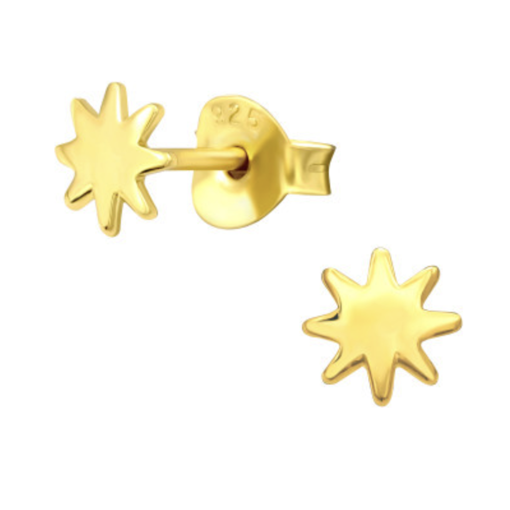 1010G Gold-Plated Sterling Silver Ear Studs | Various Styles