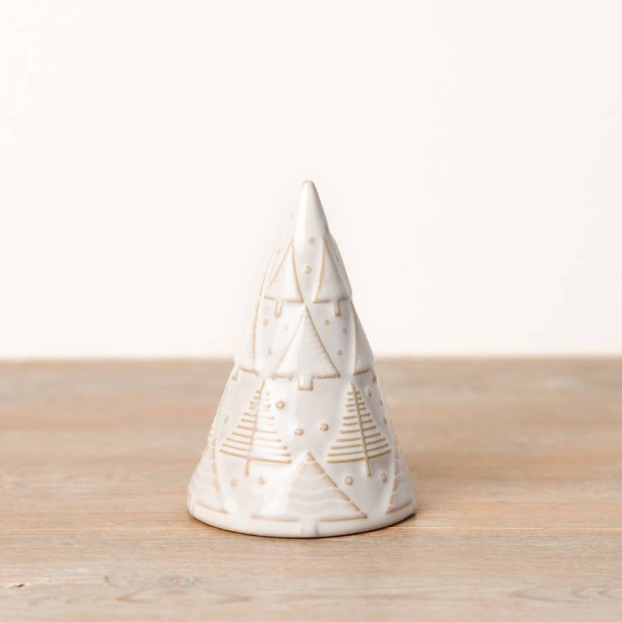 Ceramic White Tree Ornament | Various Sizes