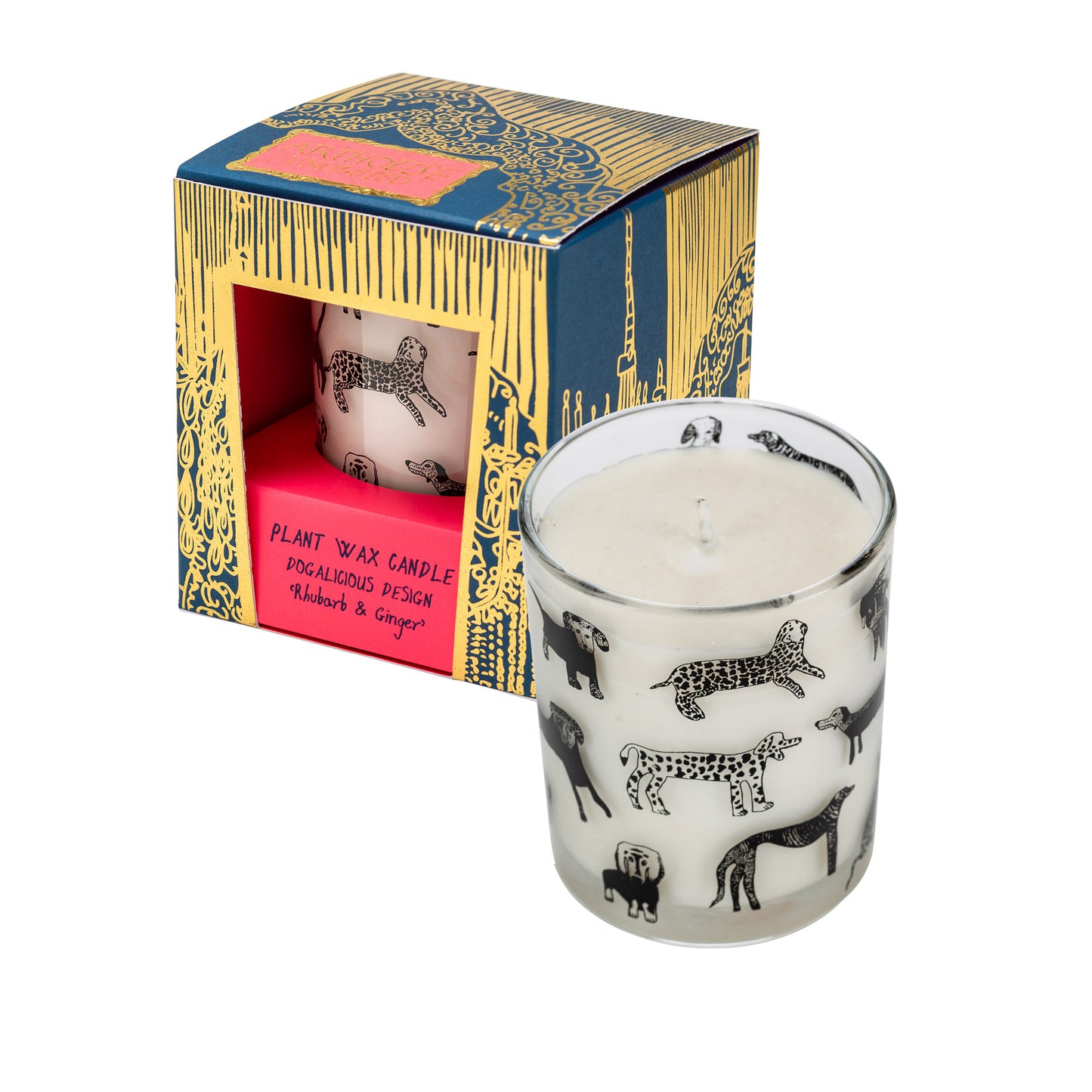 Rhubarb & Ginger 'Dogs' Plant Wax Candle