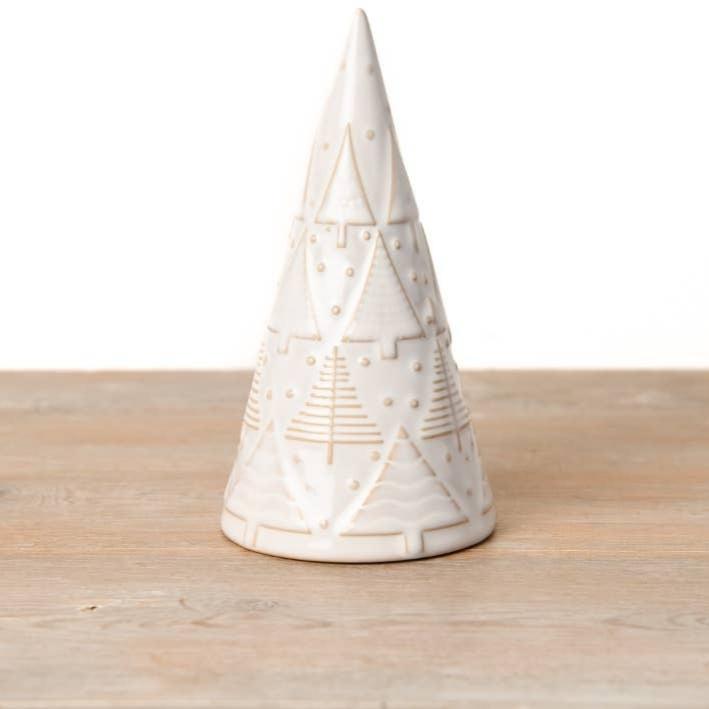 Ceramic White Tree Ornament | Various Sizes