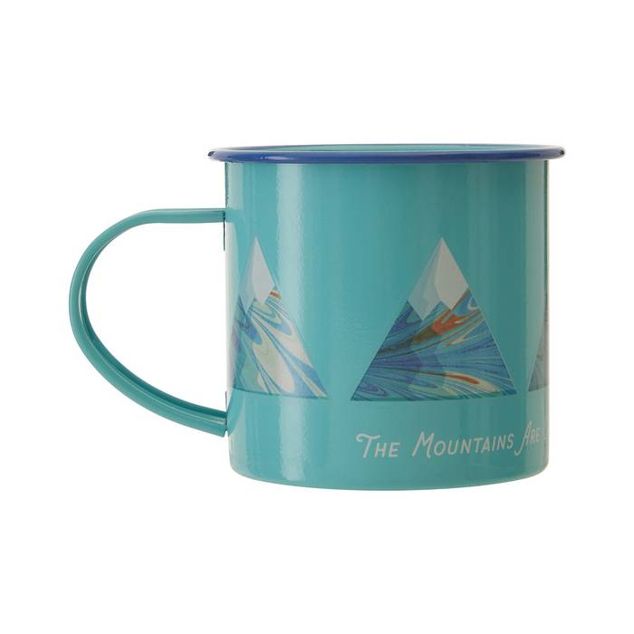 Mountain Design Enamel Mug
