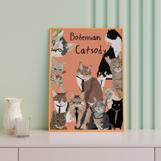 Bohemian Catsody Art Print