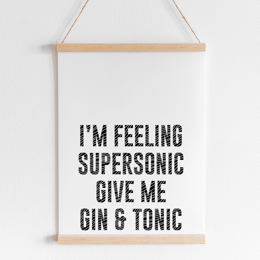Supersonic Gin & Tonic Art Print