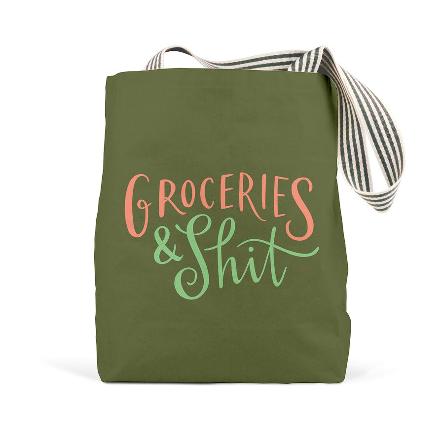 Groceries & Shit Tote Bag | Two Colour Options