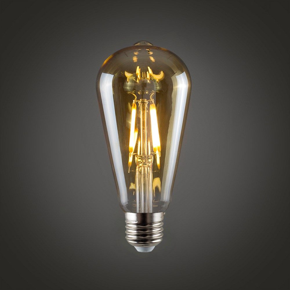 Vintage E27 4W LED Filament Pear Shaped Bulb