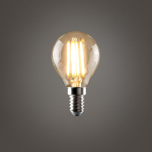 Vintage E14/SES 4W LED Filament Golfball Bulb