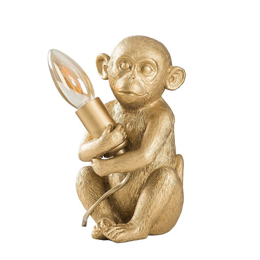 Micah Monkey Gold Table Lamp