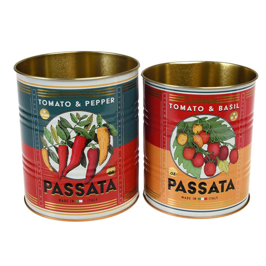 Passata Retro Storage Tins | Set of 2
