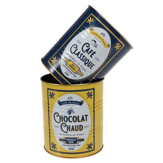 Cafe De Paris Retro Storage Tins | Set of 2