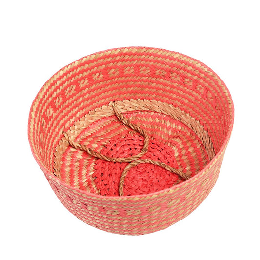 Coral Seagrass Basket | 31cm