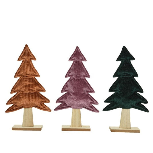 Cord Fabric Tree Decoration 38.5cm | Various Colours Available