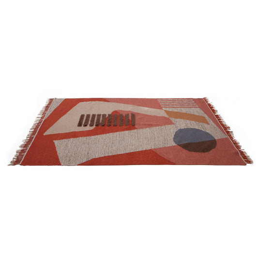 Fifty Five South Bosie Abstract Terracotta Rug