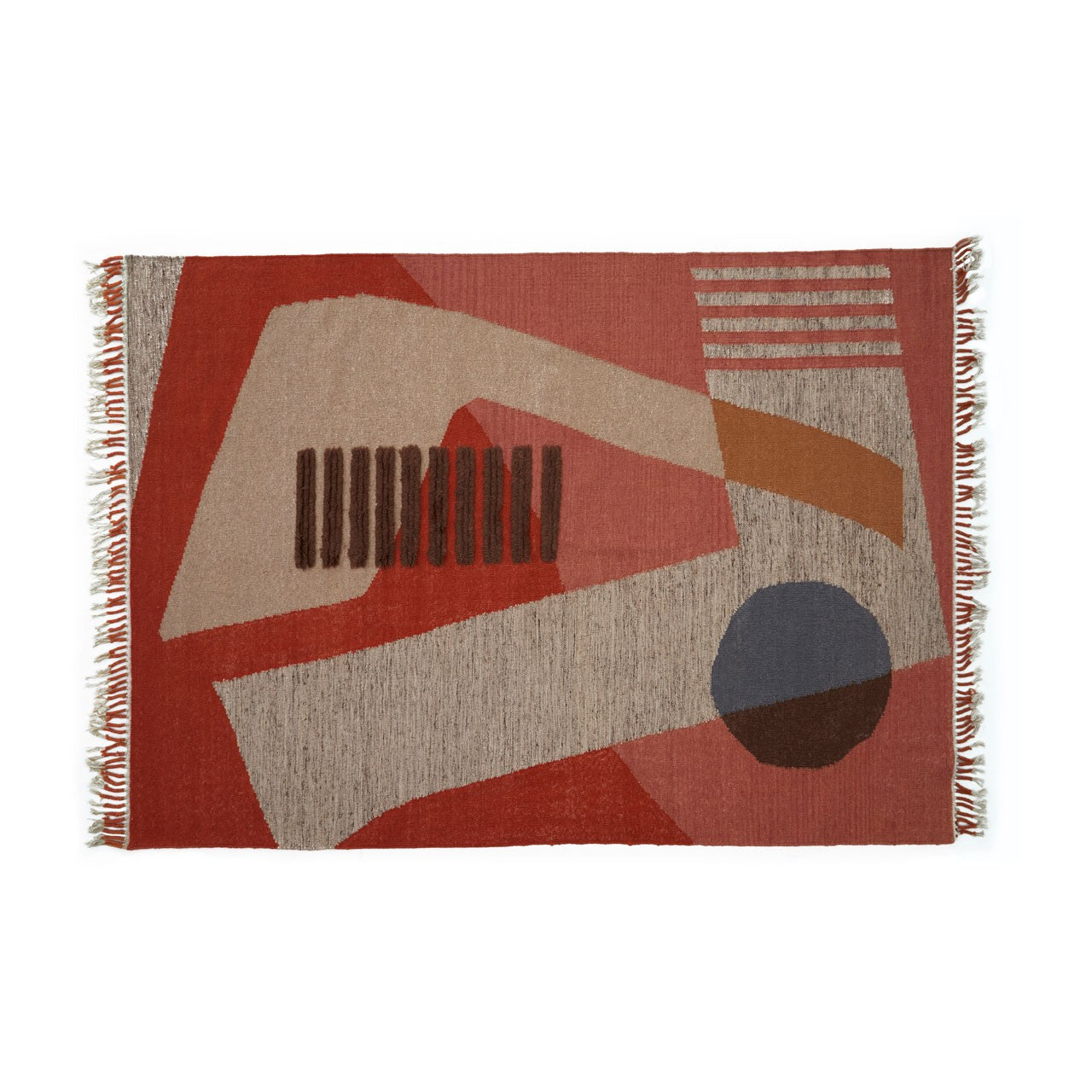 Fifty Five South Bosie Abstract Terracotta Rug