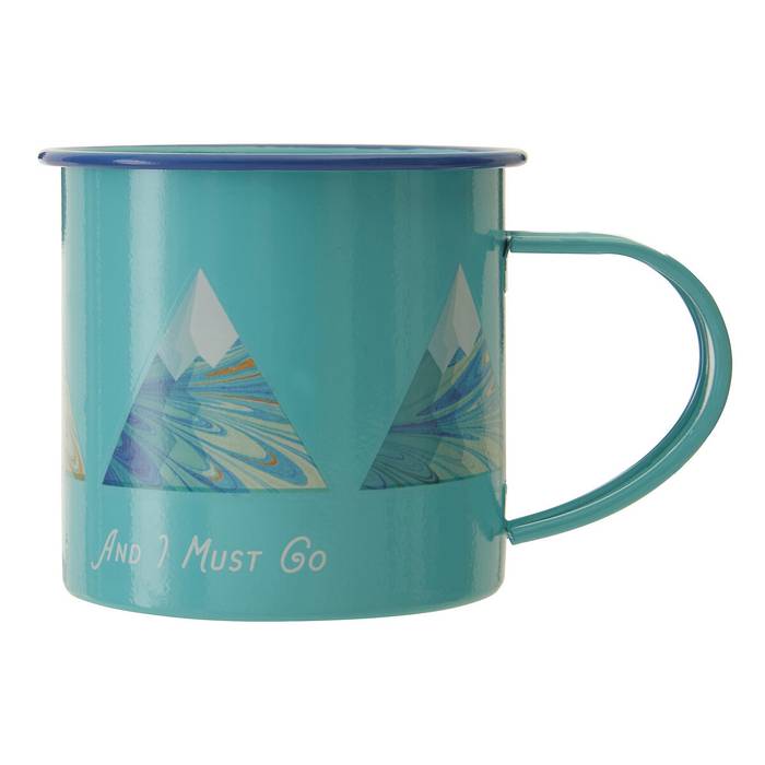 Mountain Design Enamel Mug