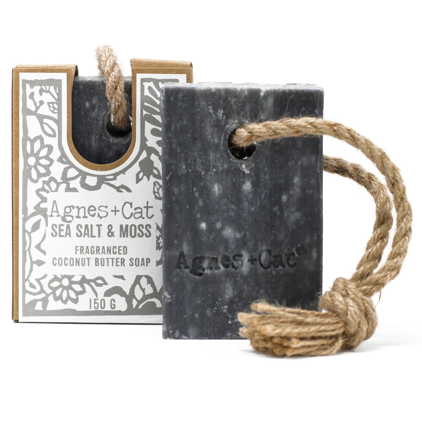 Agnes + Cat Seasalt & Moss Soap On A Rope Fragranced 