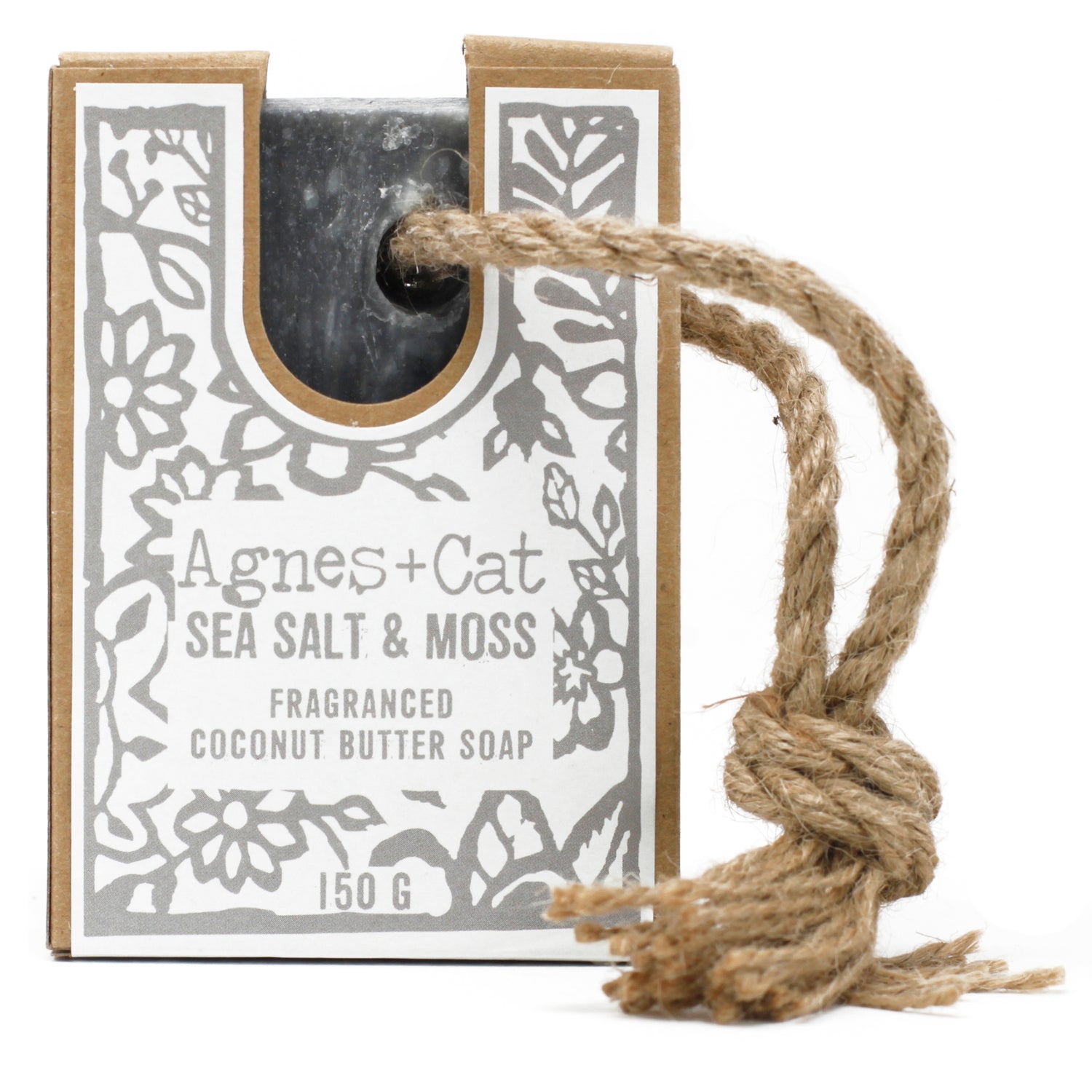 Agnes + Cat Seasalt & Moss Soap On A Rope Fragranced 