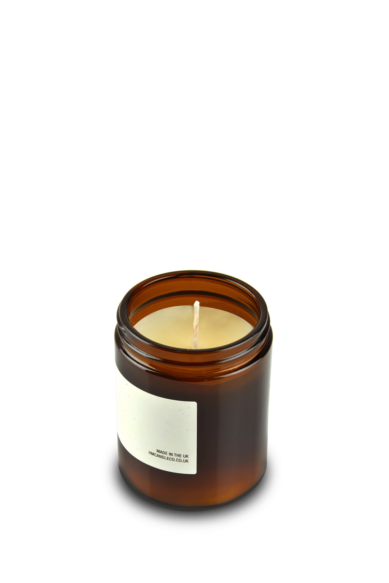 Toscana Soy Wax Candle in a Recycled Amber Glass Pot