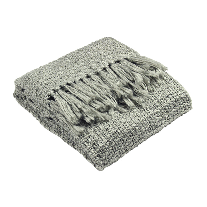 Brodie Chunky Knit Throw | Grey