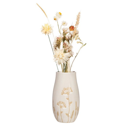 Cow Parsley Ceramic Vase