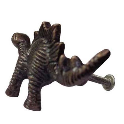 Antique Bronze Stegosaurus Dinosaur Drawer Knob