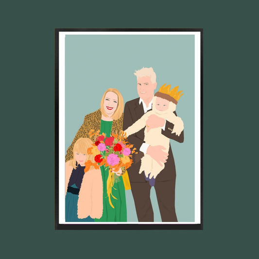 Custom Illustrated People Portrait