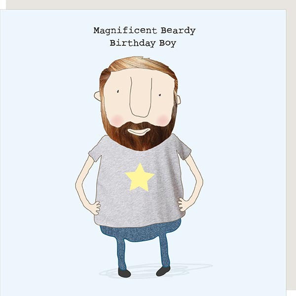 Magnificent Beardy Birthday Boy Card