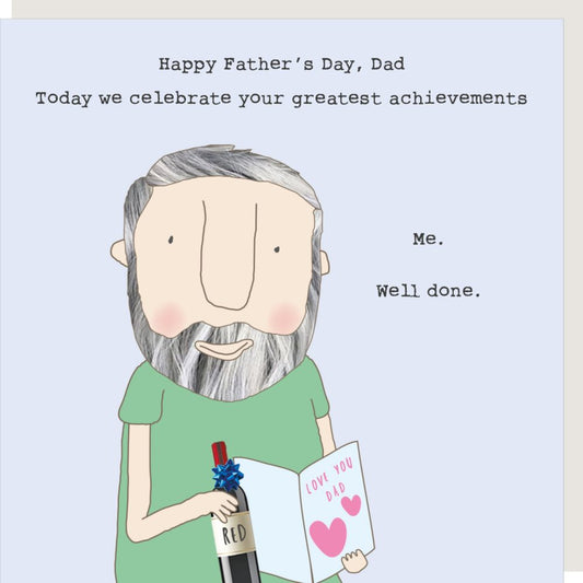 Greatest Achievements Dad Card